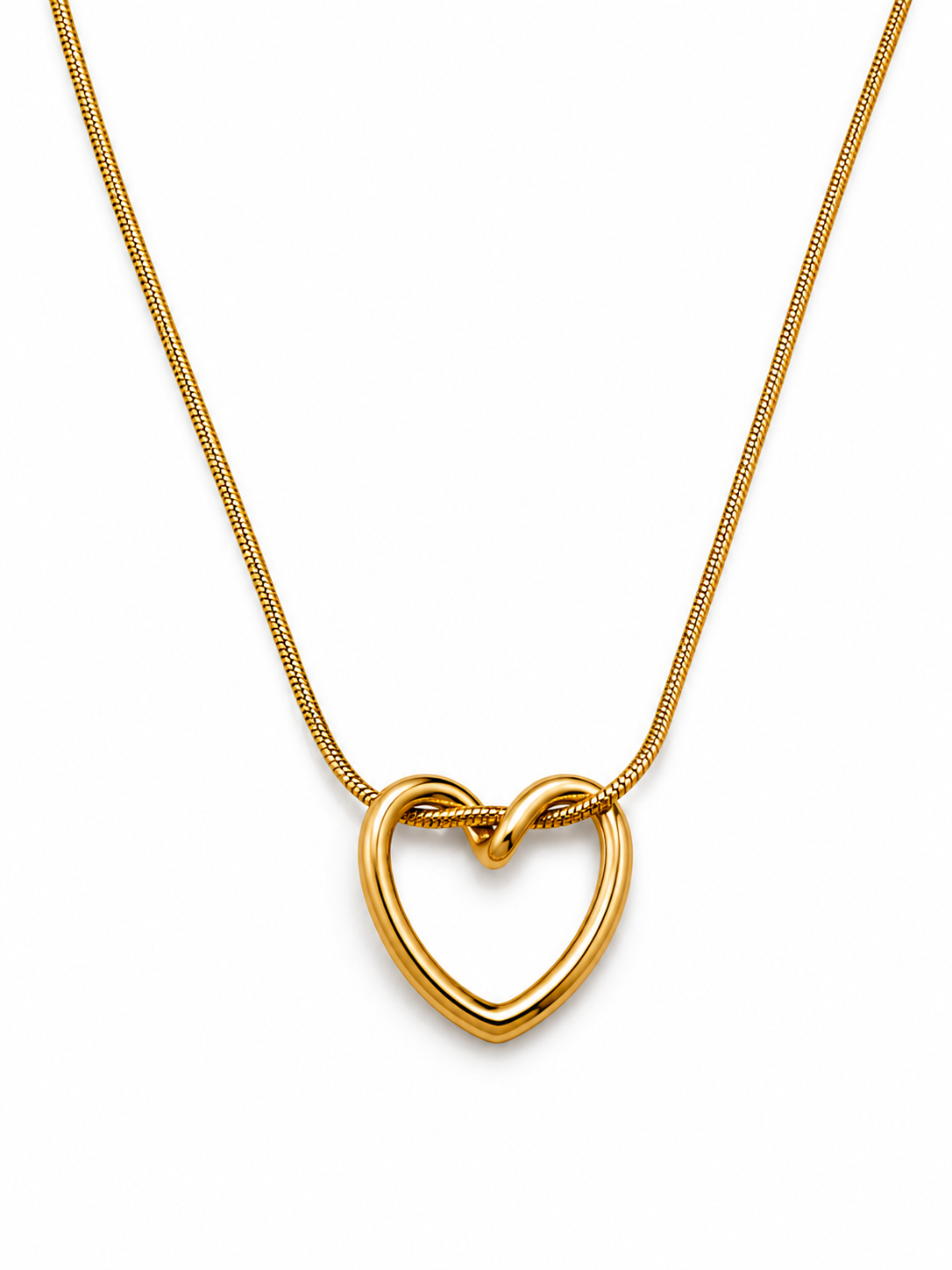 Elegant Gold Heart Necklace