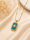 Turquoise Starburst Pendant Necklace ✨