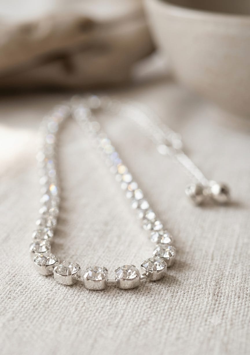 Sparkling Crystal Chain Bracelet
