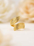 Golden Leaf Adjustable Ring