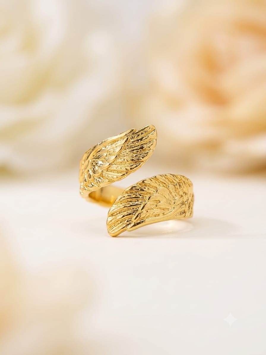 Golden Leaf Adjustable Ring