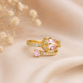 Pink Blossom Adjustable Ring