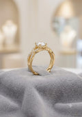 Infinity Solitaire Crystal Ring