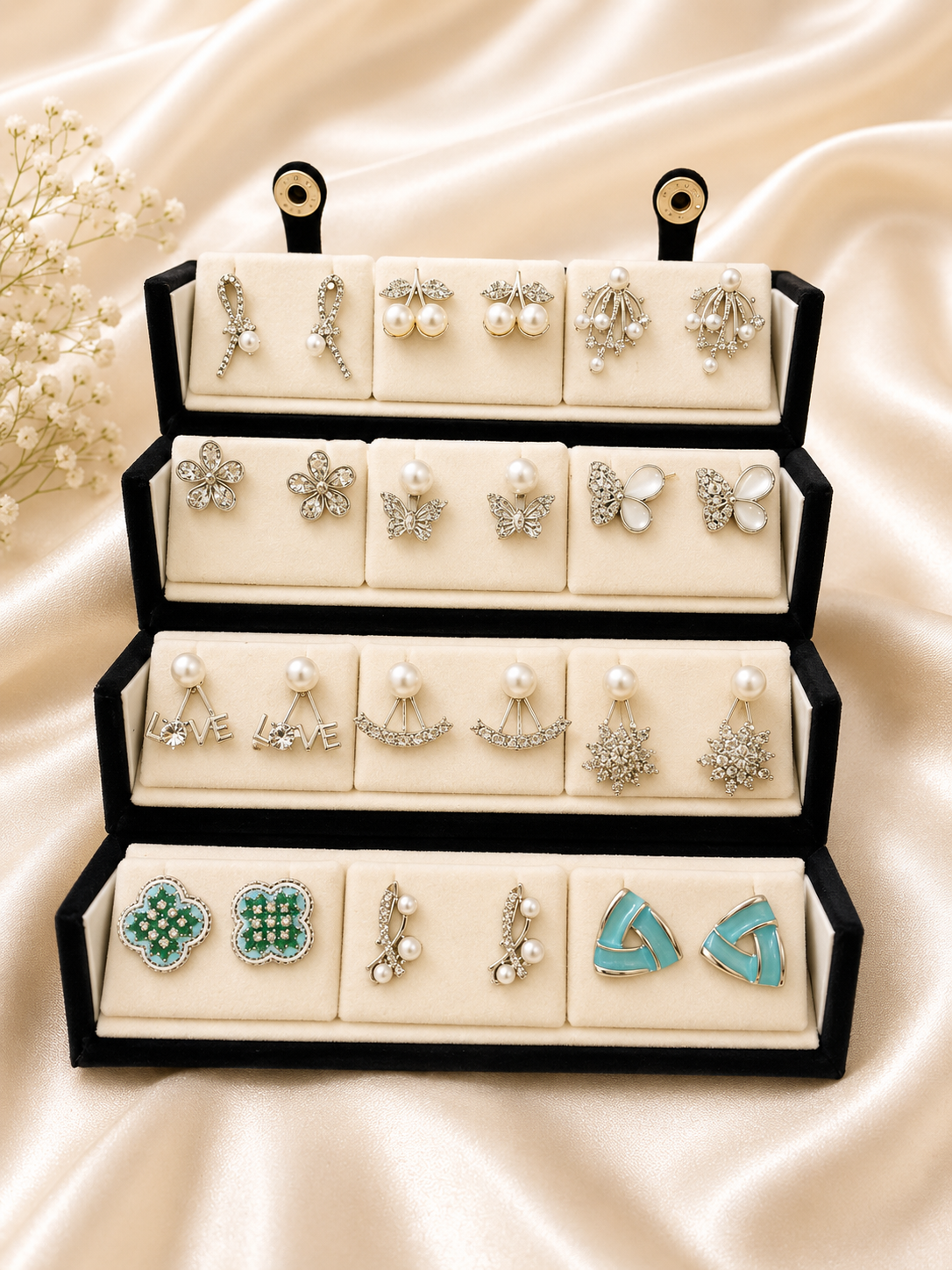 12 Tops Combo – Elegant Earrings Collection