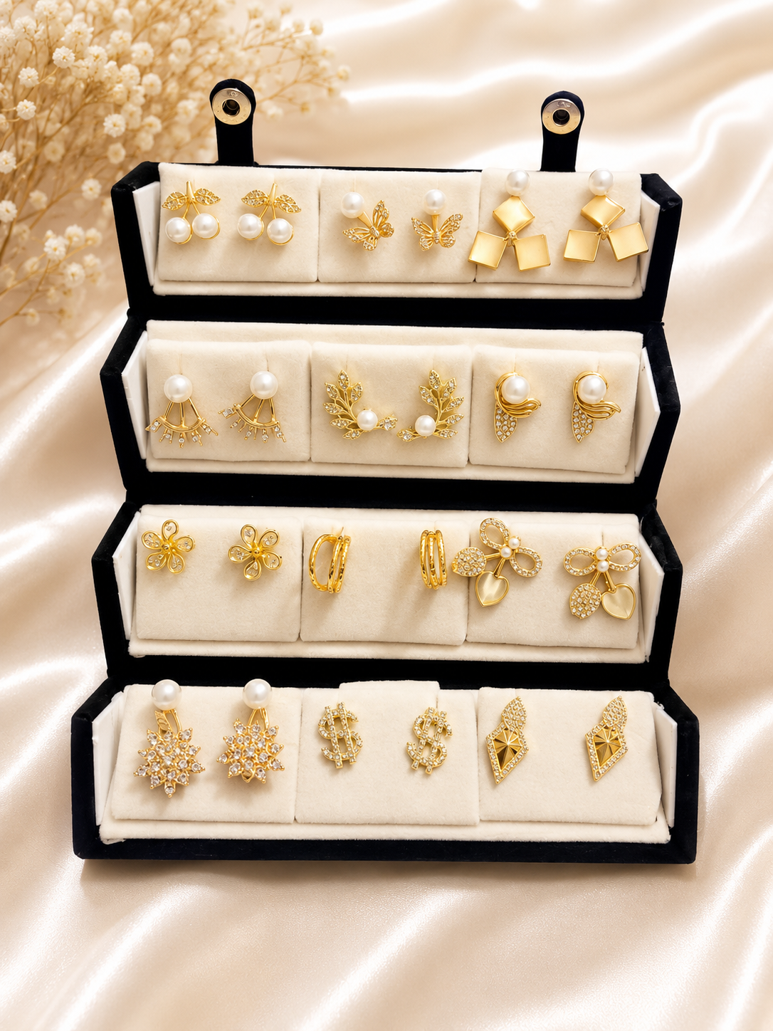 12 Tops Combo – Elegant Earrings Collection