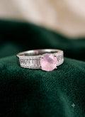 Elegant Rose-Pink Centerpiece Ring