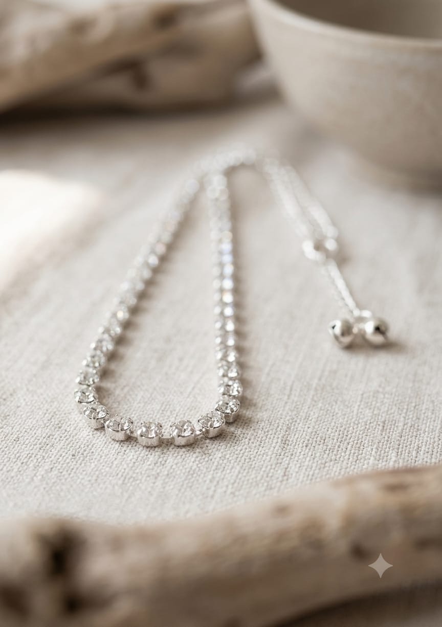 Sparkling Crystal Chain Bracelet